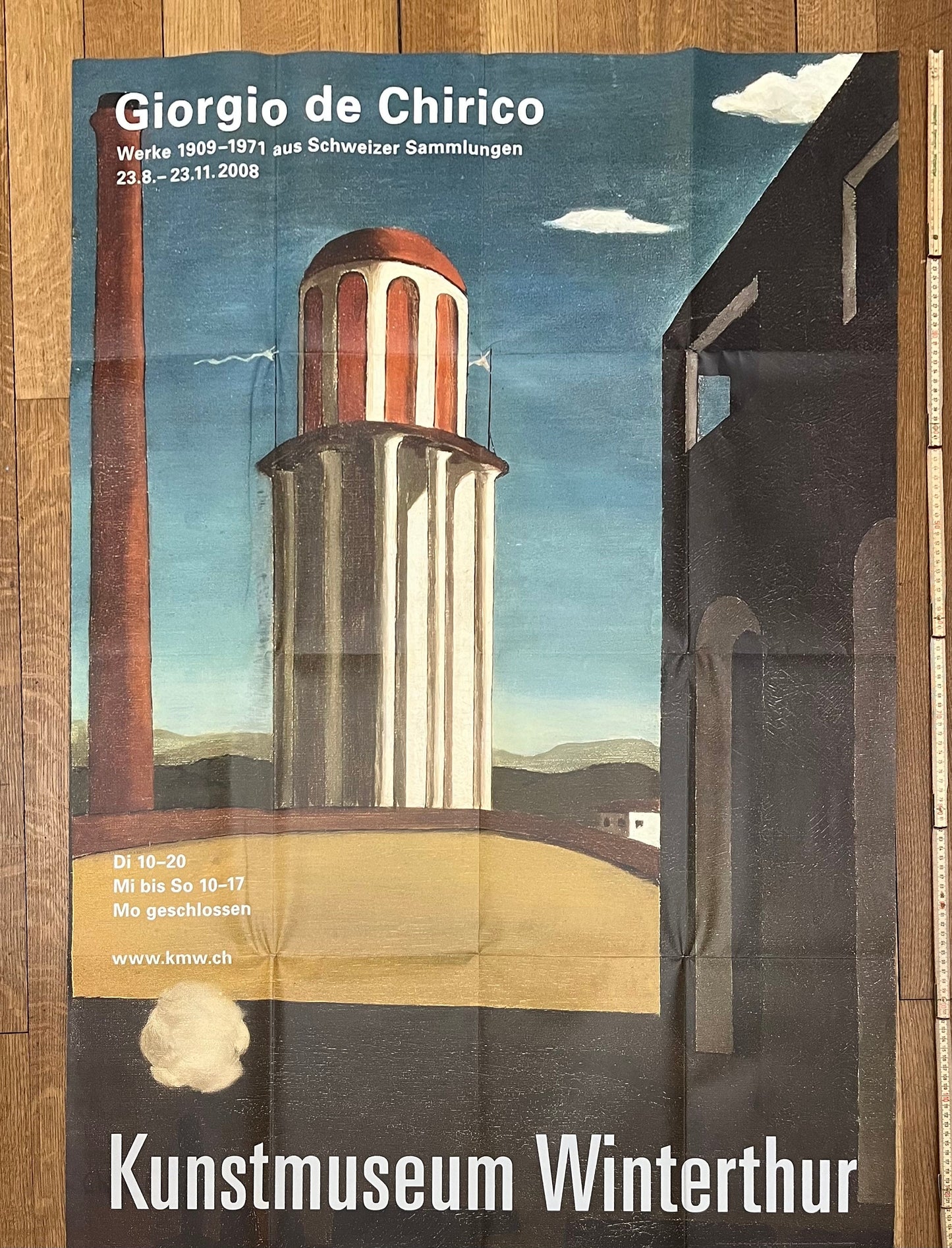 Giorgio de Chirico large vintage art poster - 35.4"×50.4" (90×128cm)