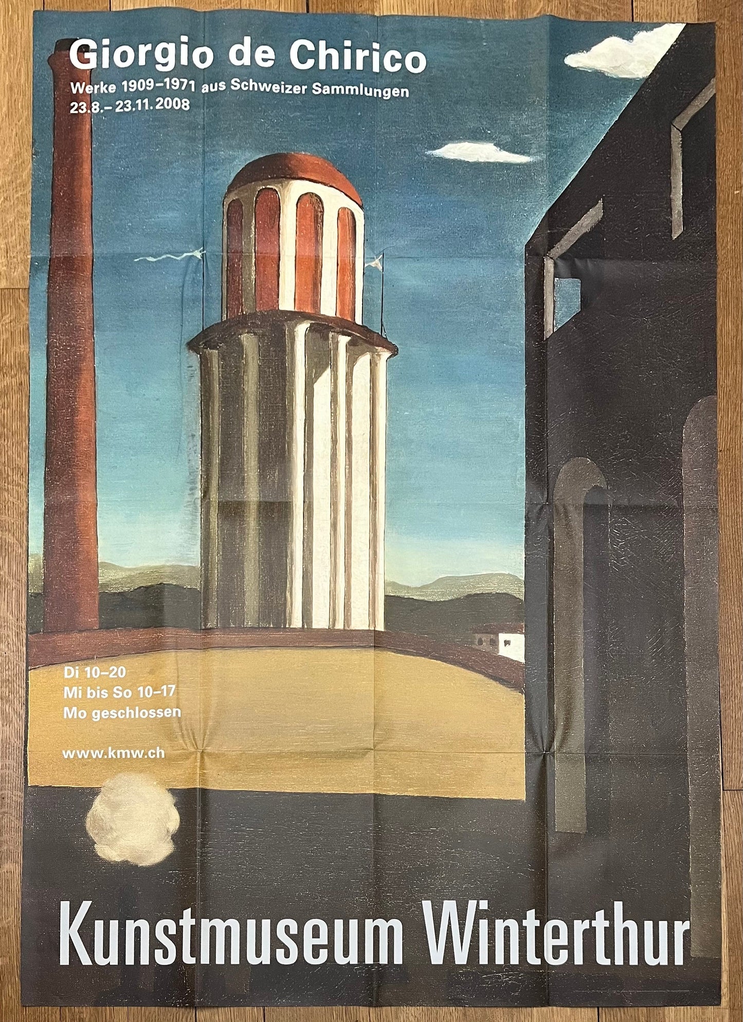 Giorgio de Chirico large vintage art poster - 35.4"×50.4" (90×128cm)