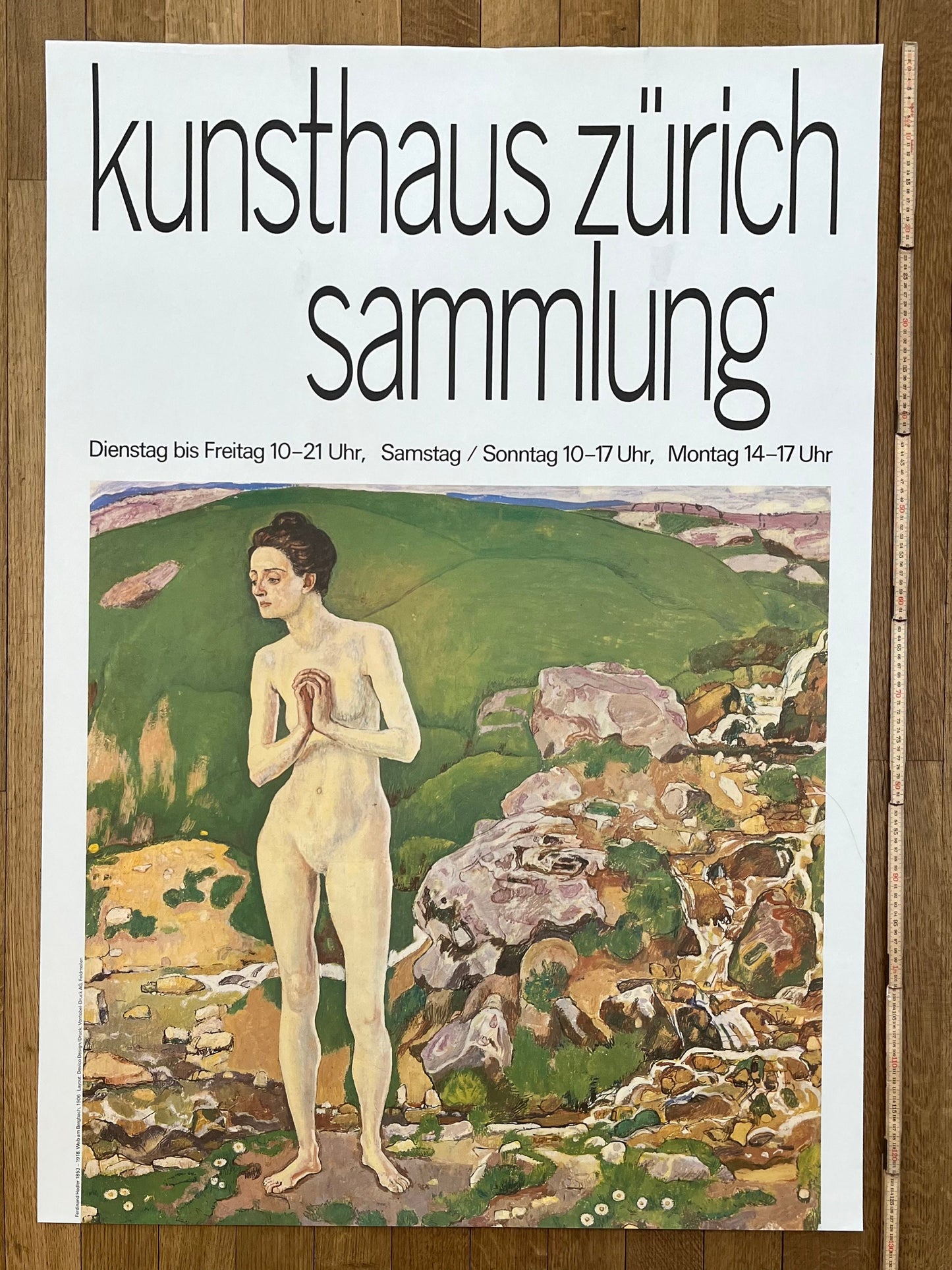 Ferdinand Hodler original art poster - 35.6"×50.4" (90.5×128cm)