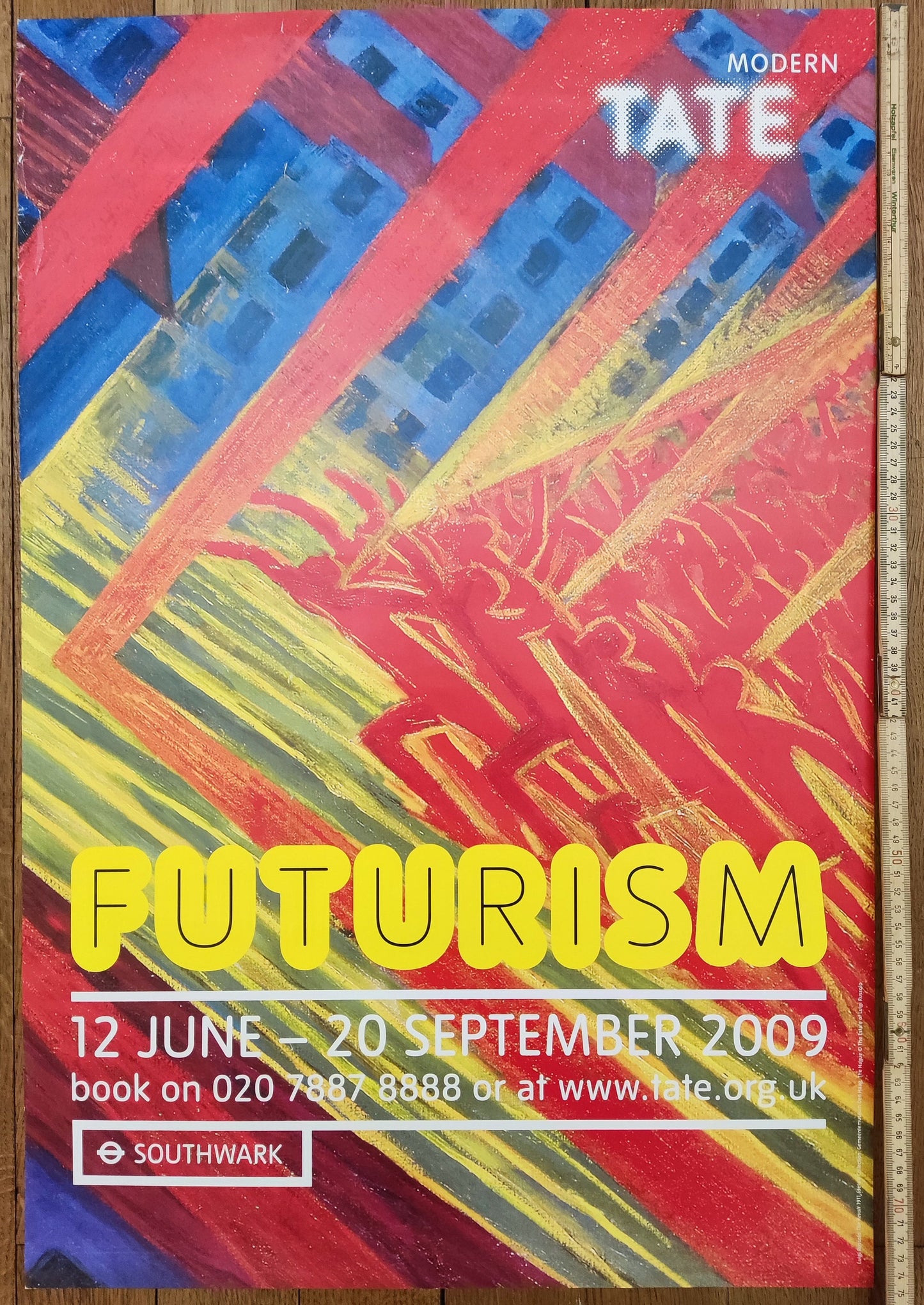 Luigi Russolo original art poster - 20.1"×29.9" (51×76cm)
