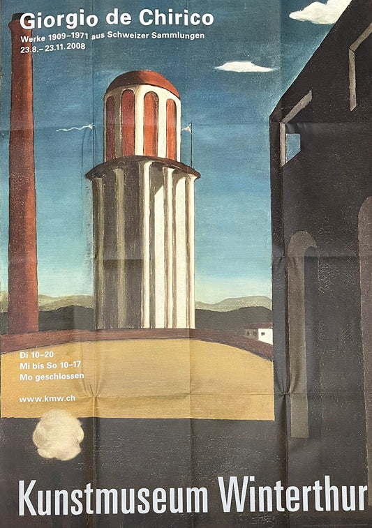 Giorgio de Chirico large vintage art poster - 35.4"×50.4" (90×128cm)