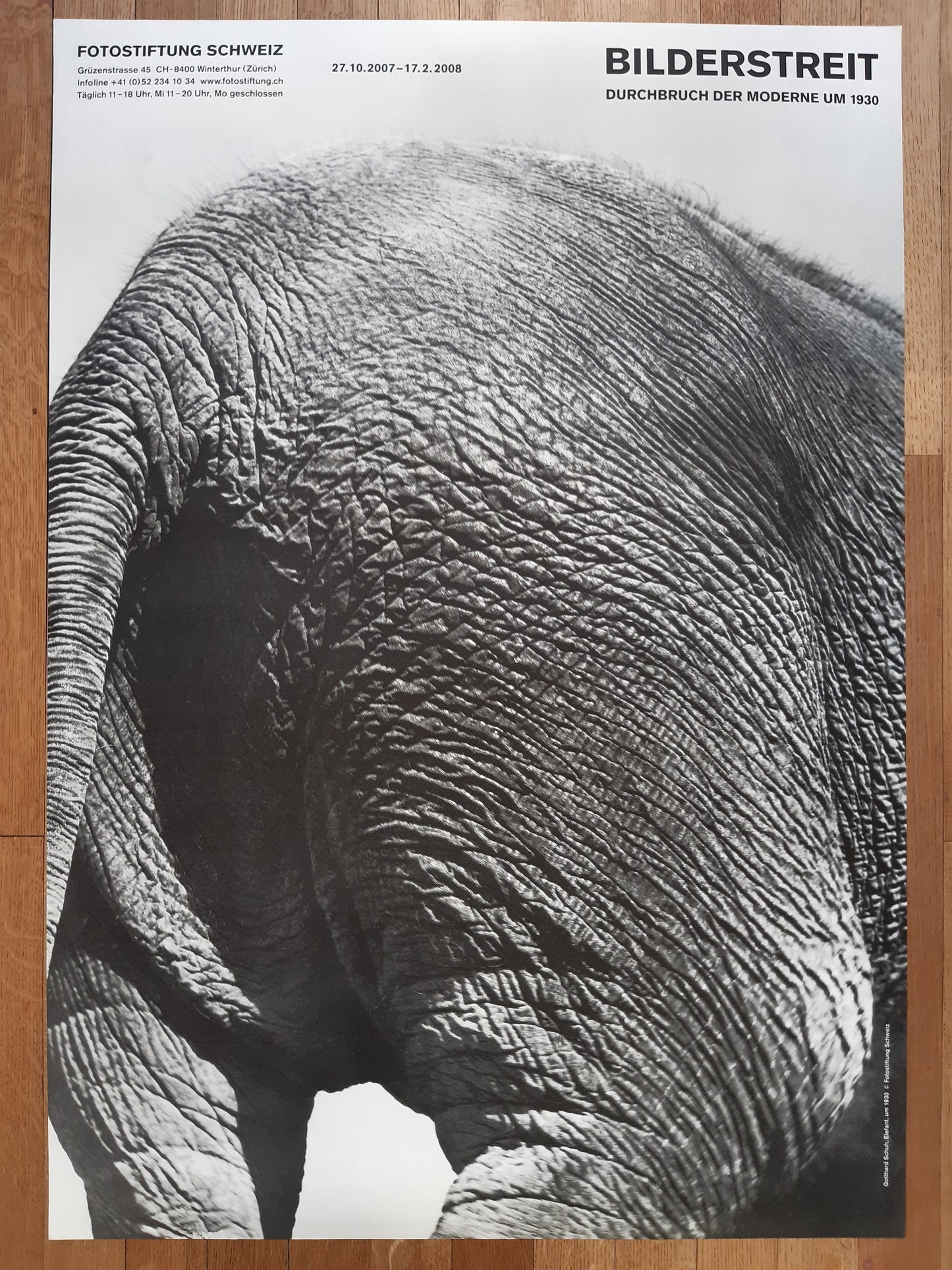 Gotthard Schuh original photo poster - 35.4"×50.4" (90×128cm)