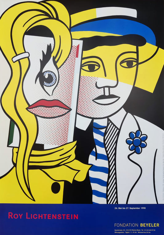Roy Lichtenstein art exhibition poster - 27.0"×38.6" (68.5×98cm)