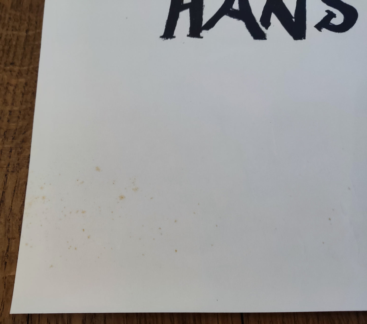 Hans Stocker original art exhibition poster used - 19.3"×25.2" (49×64cm)