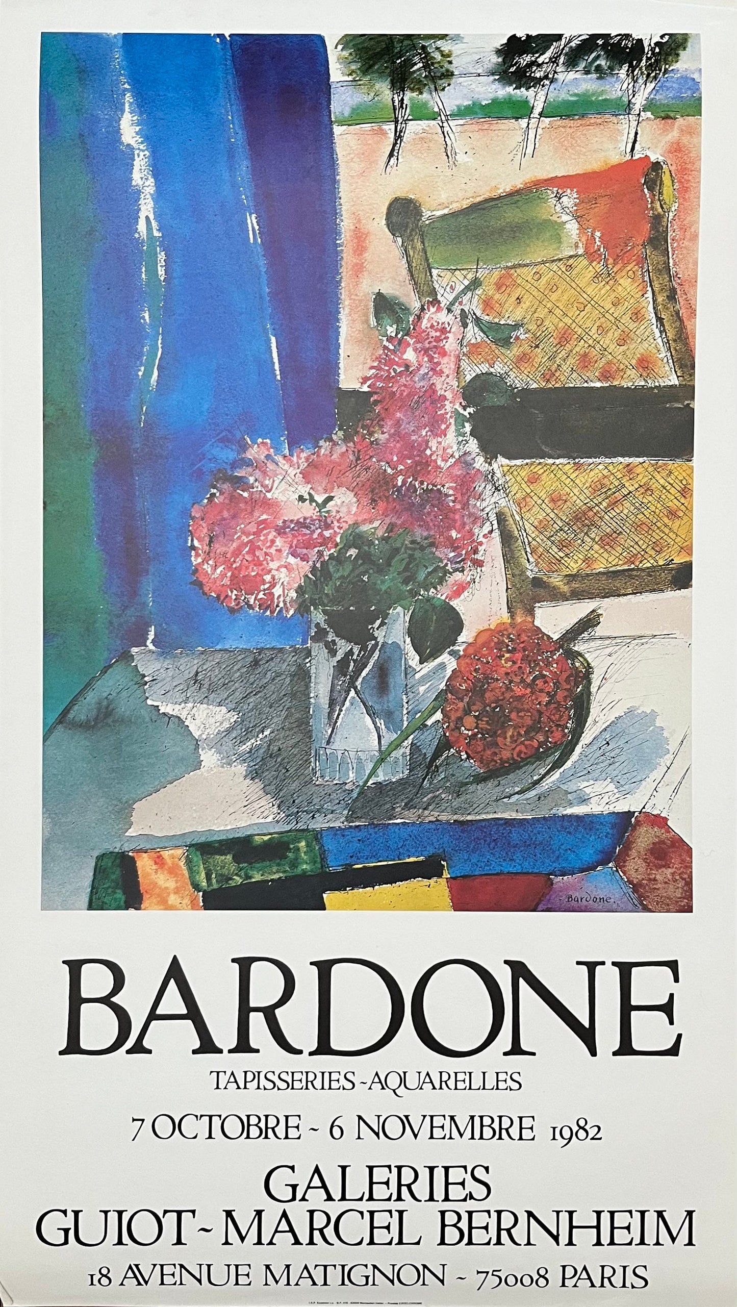 Guy Bardone original art poster - 15.7"×28.0" (40×71cm)