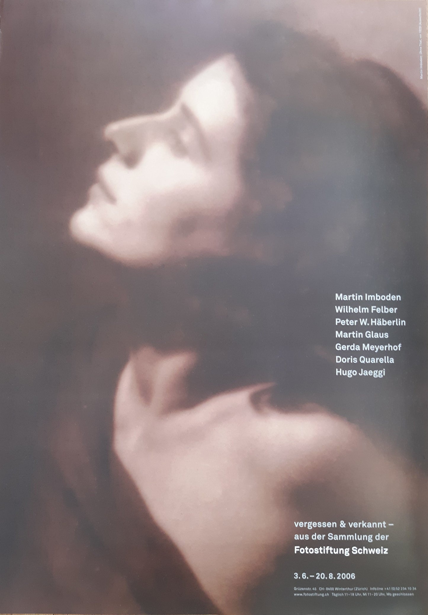 Martin Imboden art exhibition poster - 35.4"×50.4" (90×128cm)
