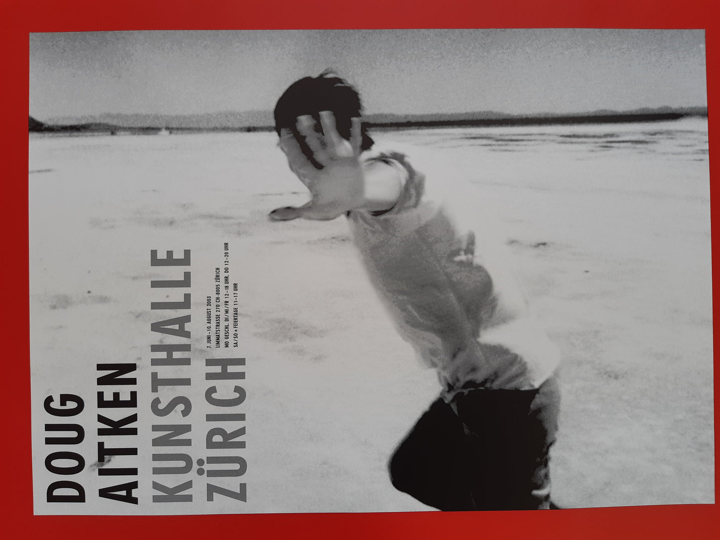 Doug Aitken art exhibition poster - 35.4"×50.4" (90×128cm)