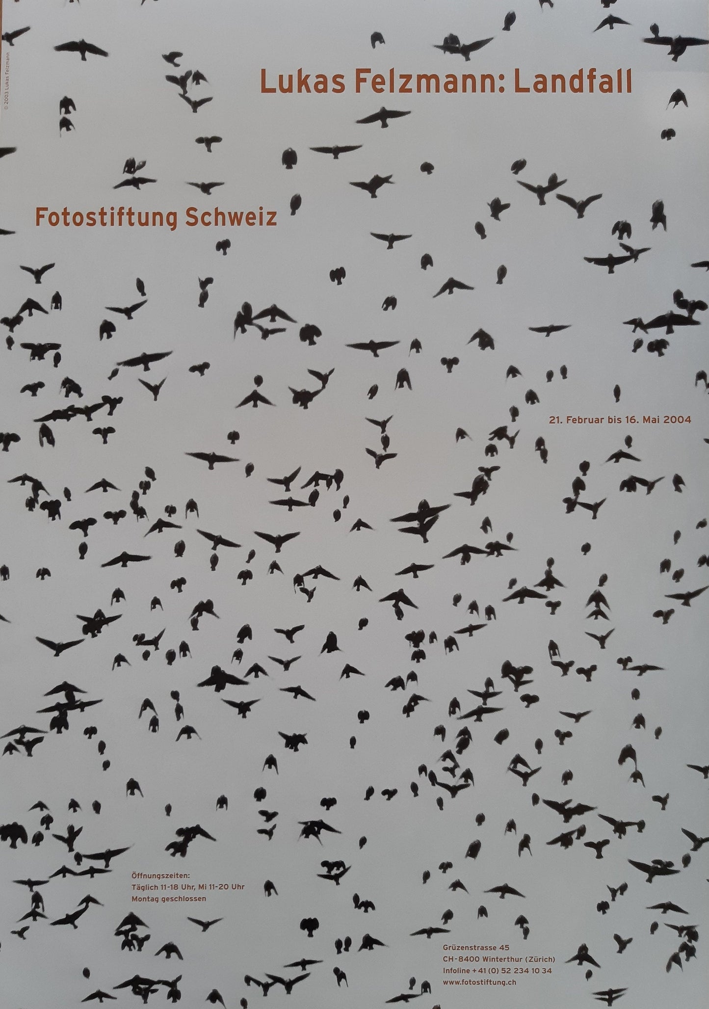 Lukas Felzmann art exhibition poster - 35.4"×50.4" (90×128cm)