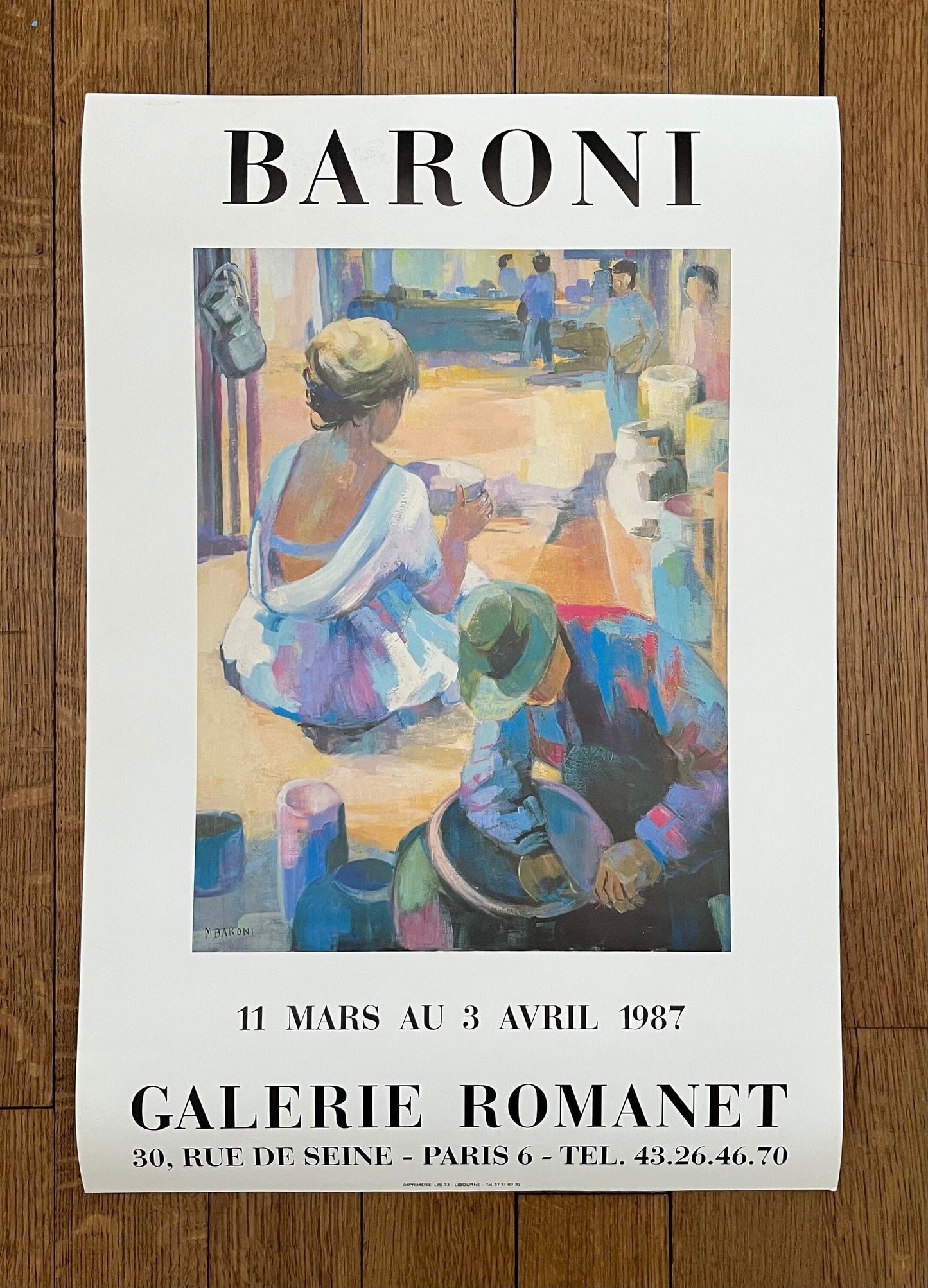Monique Baroni original art poster - 16.5"×24.2" (42×61.5cm)