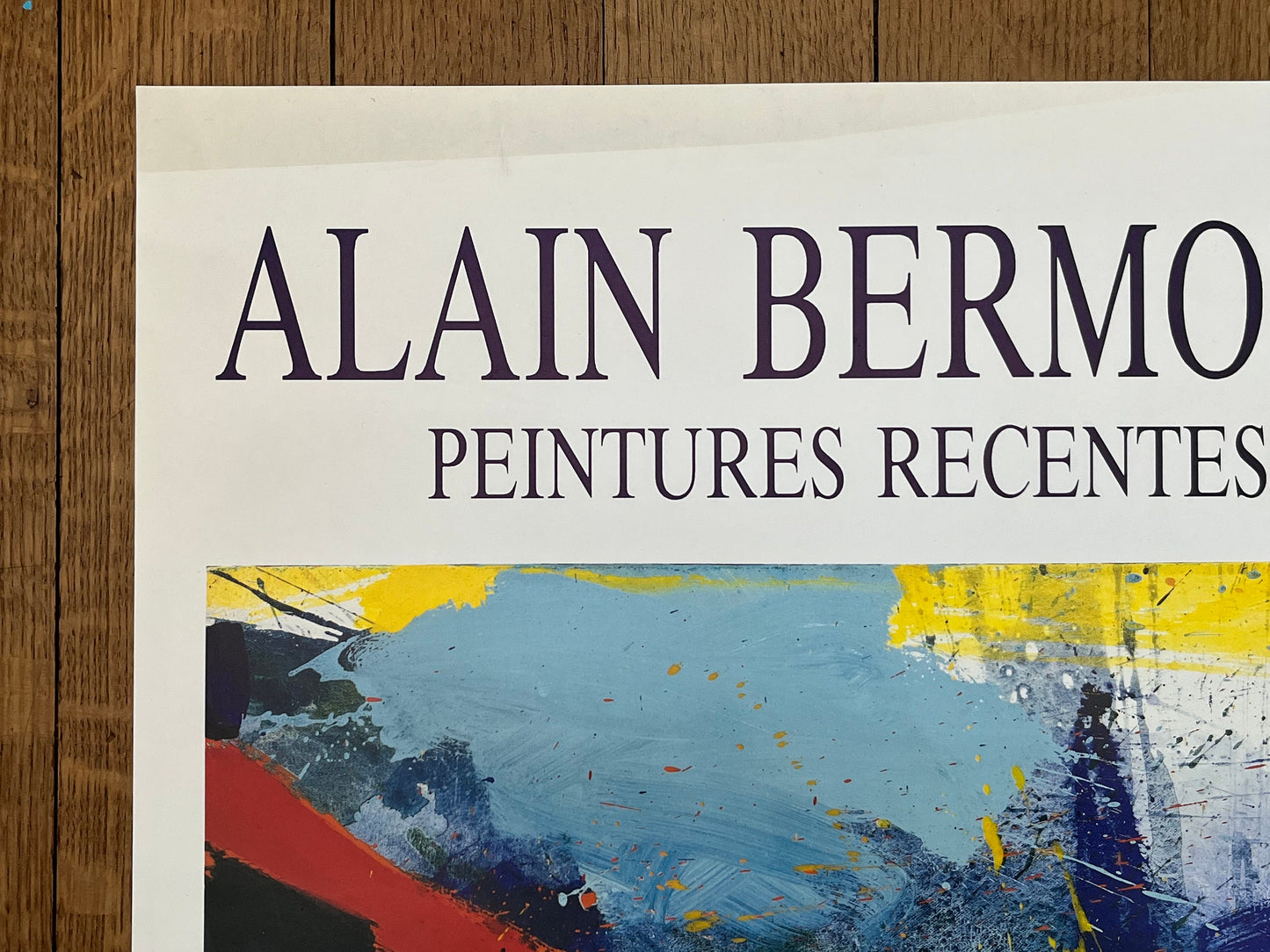 Alain Bermond original art poster - 17.5"×25.2" (44.5×64cm)