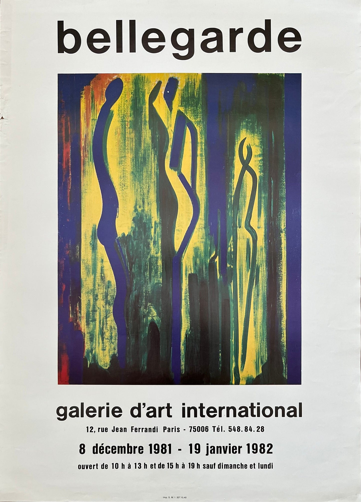 Claude Bellegarde original art poster - 19.7"×27.6" (50×70cm)