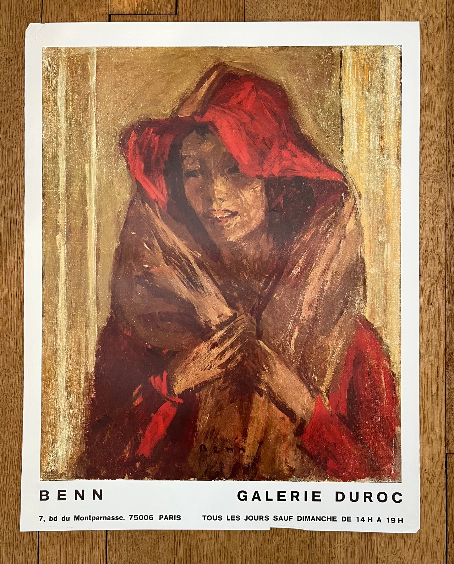 Bencjon "Benn" Rabinowicz original art poster - 19.7"×25.2" (50×64cm)