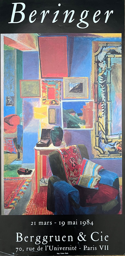 Gérard Beringer art exhibition poster - 12.6"×24.8" (32×63cm)
