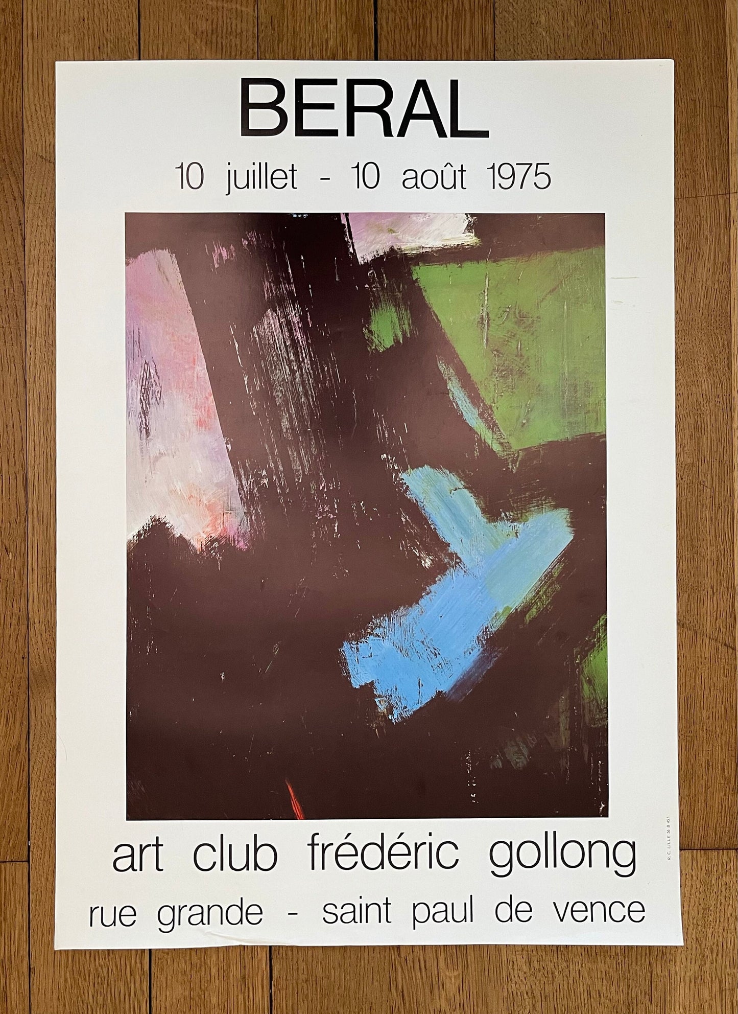 Alain Béral original art poster - 17.7"×25.2" (45×64cm)