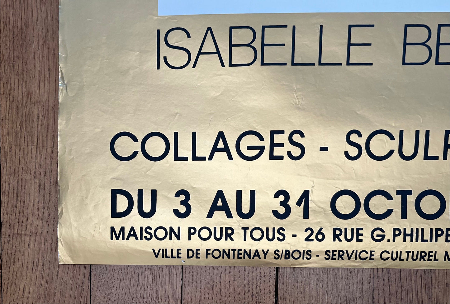 Isabelle Béné art exhibition poster - 19.7"×27.6" (50×70cm)