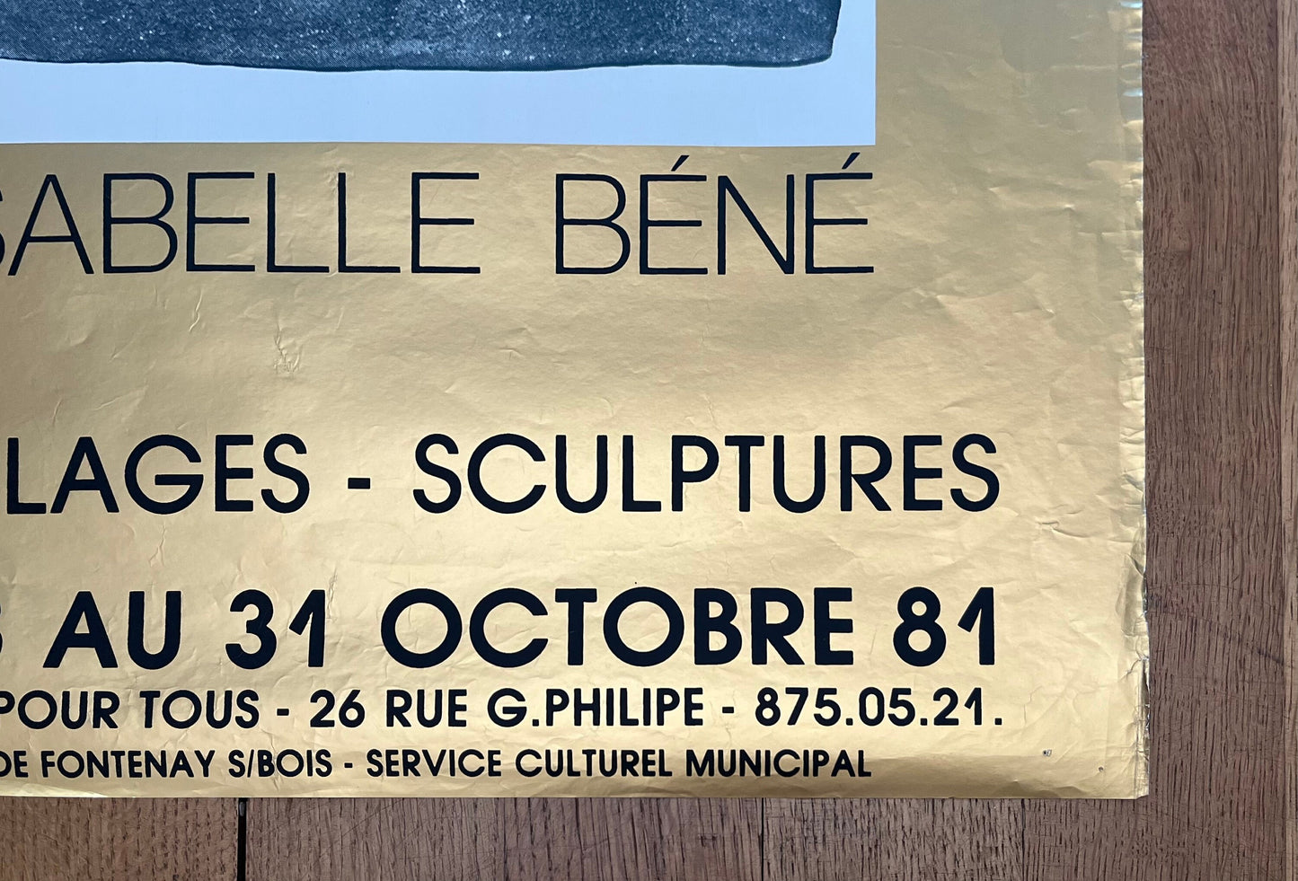 Isabelle Béné art exhibition poster - 19.7"×27.6" (50×70cm)