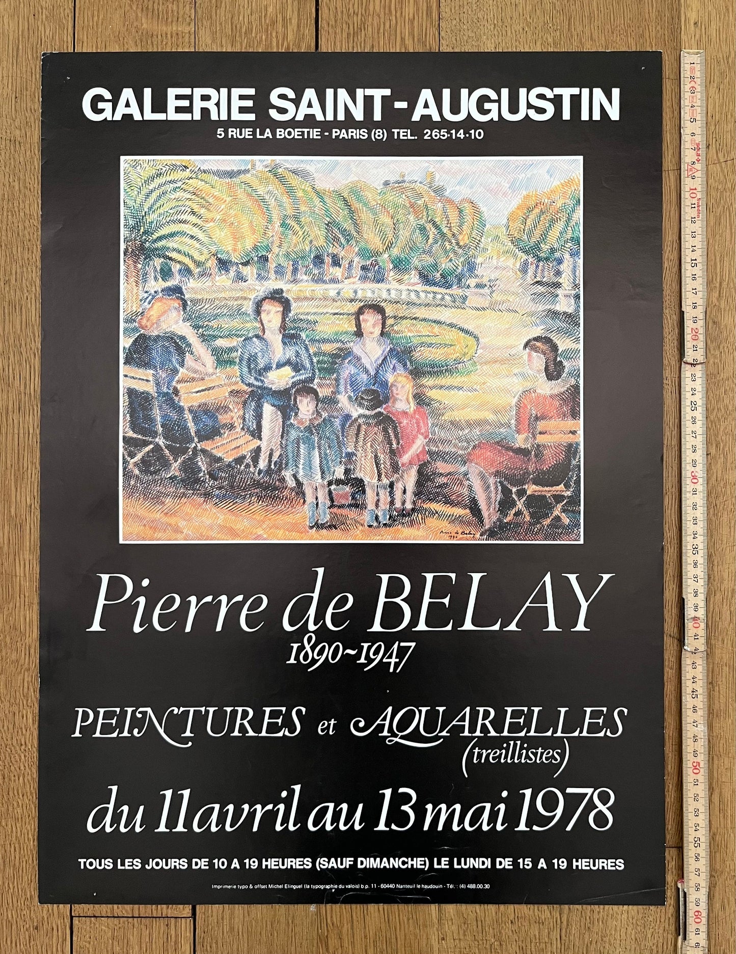 Pierre Savigny de Belay art exhibition poster - 17.3"×23.6" (44×60cm)