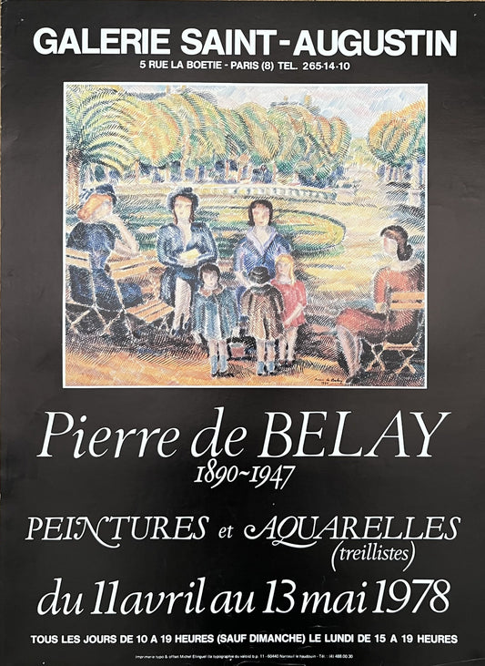 Pierre Savigny de Belay art exhibition poster - 17.3"×23.6" (44×60cm)