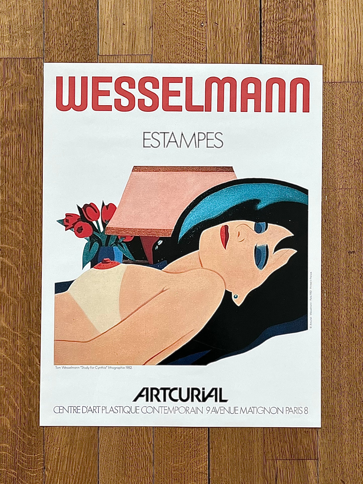 Tom Wesselmann original art poster - 17.3"×22.8" (44×58cm)