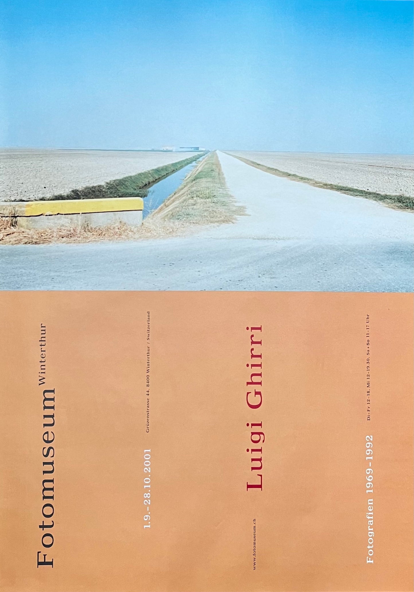 Luigi Ghirri original art poster - 35.4"×50.4" (90×128cm)