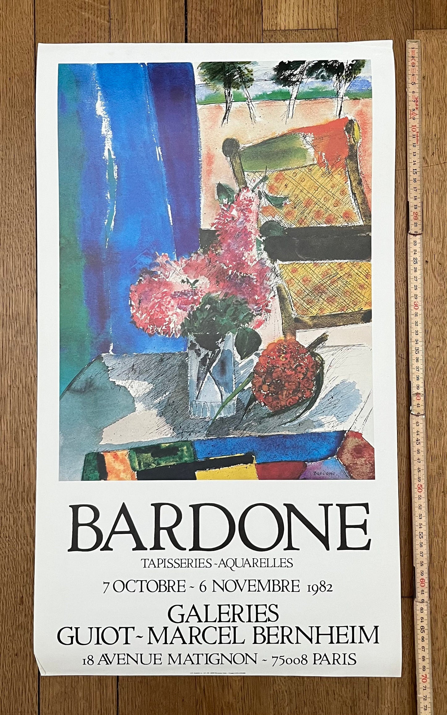 Guy Bardone original art poster - 15.7"×28.0" (40×71cm)