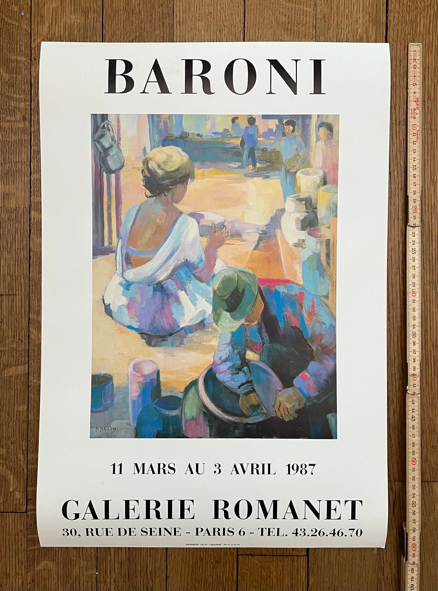 Monique Baroni original art poster - 16.5"×24.2" (42×61.5cm)