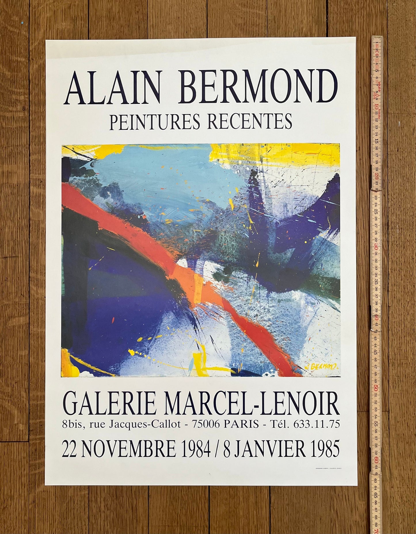 Alain Bermond original art poster - 17.5"×25.2" (44.5×64cm)