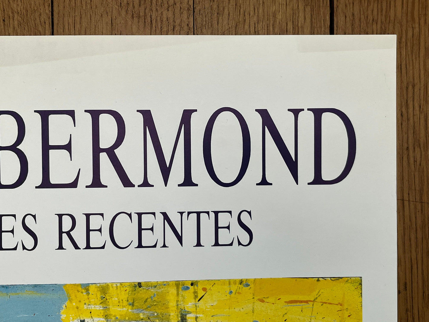 Alain Bermond original art poster - 17.5"×25.2" (44.5×64cm)