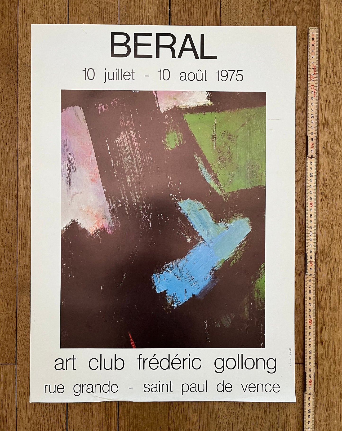 Alain Béral original art poster - 17.7"×25.2" (45×64cm)