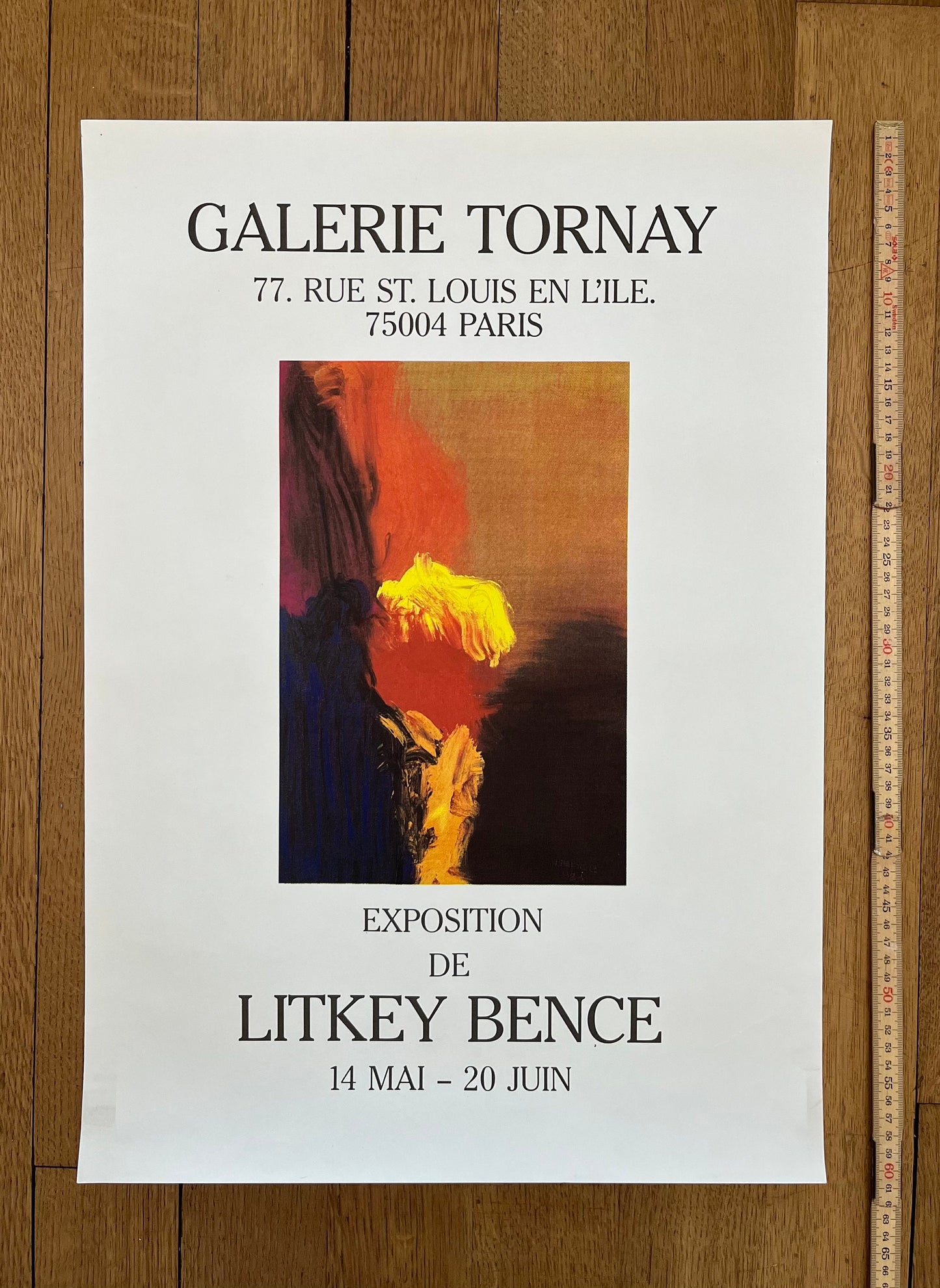 Litkey Bence art exhibition poster - 16.9"×24.0" (43×61cm)