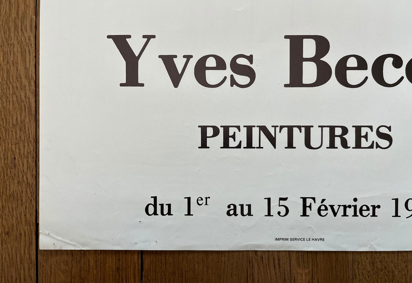 Yves Becon art exhibition poster - 16.9"×24.8" (43×63cm)