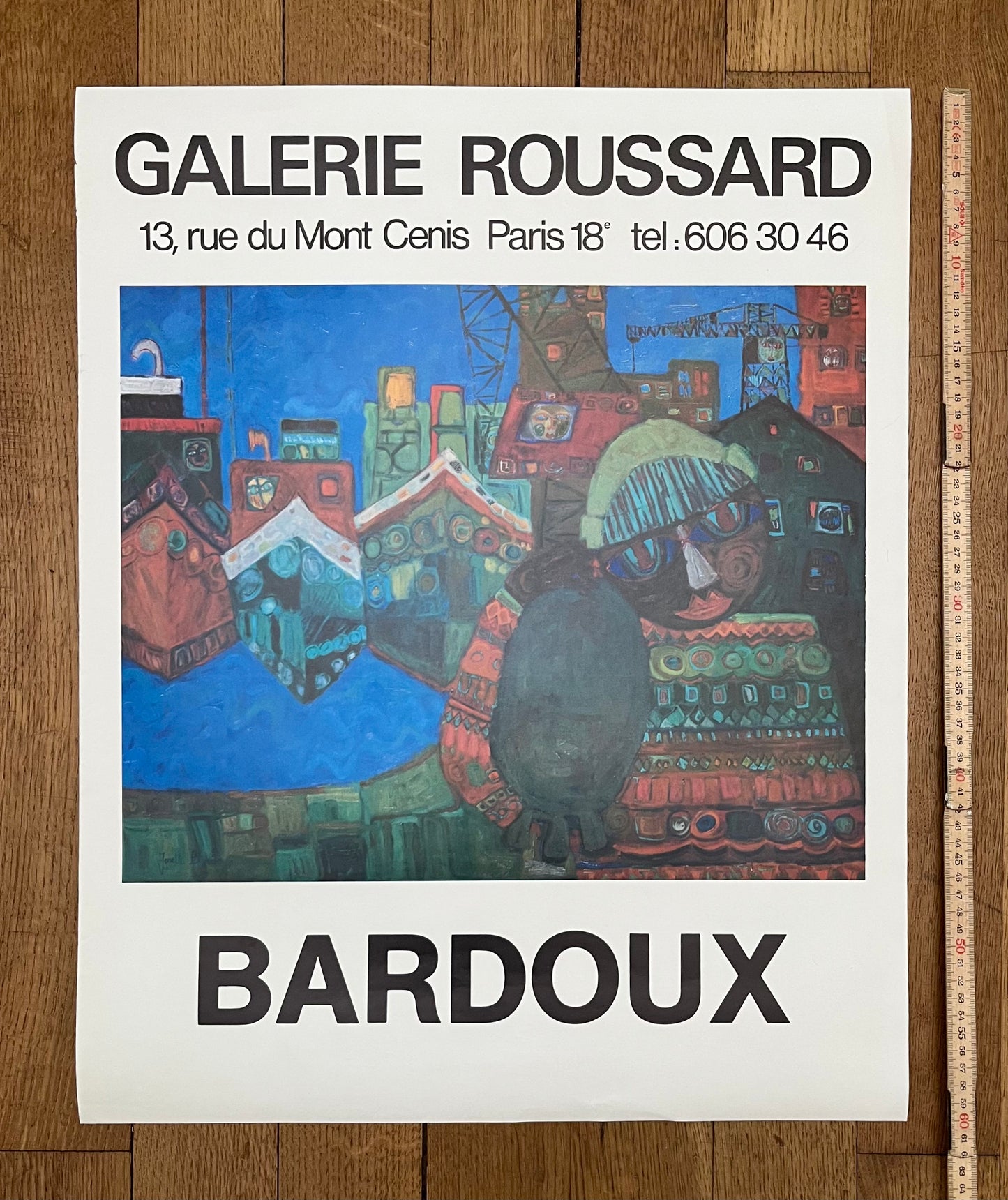 Bardoux original art poster - 19.3"×24.0" (49×61cm)