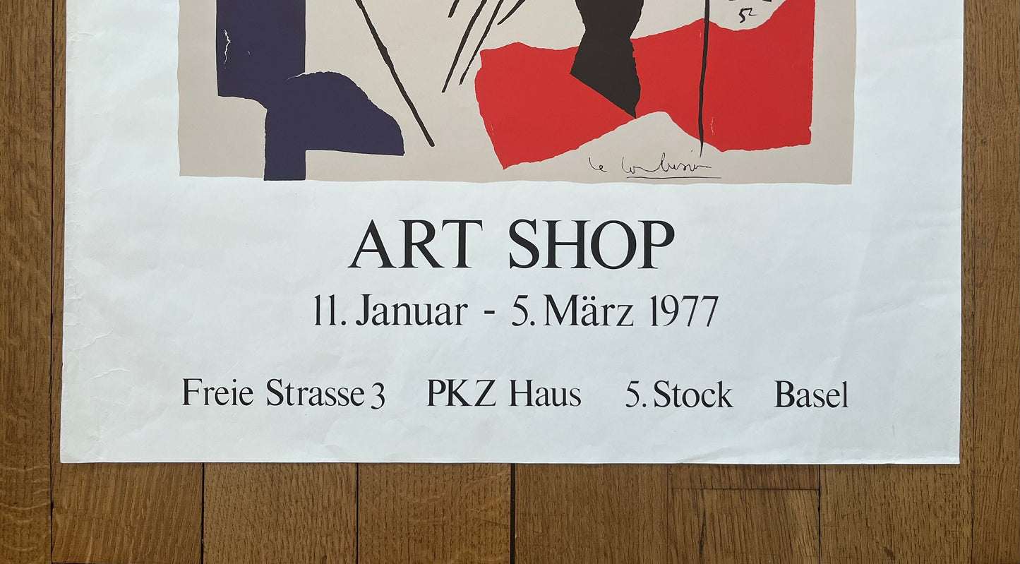 Le Corbusier original art poster - 19.6"×27.6" (49.8×70cm)