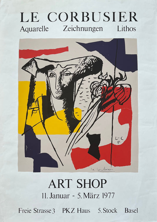 Le Corbusier original art poster - 19.6"×27.6" (49.8×70cm)