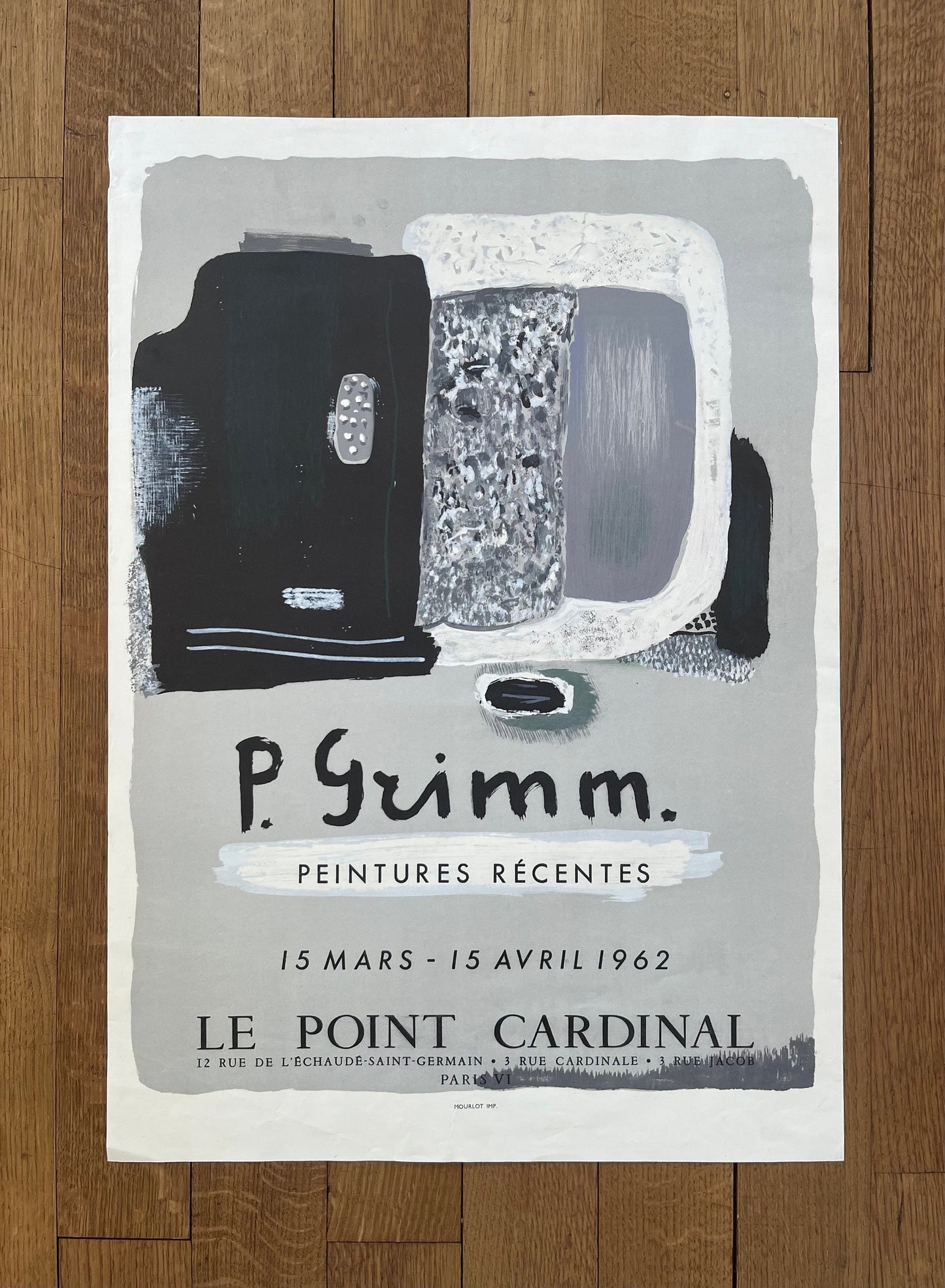 Pierre Grimm original art poster - 18.3"×26.1" (46.5×66.3cm)