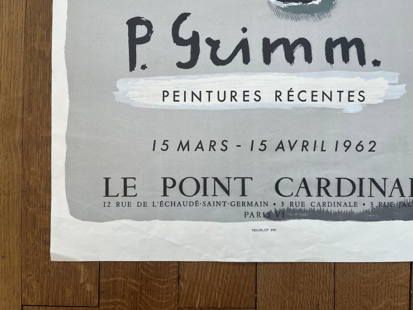Pierre Grimm original art poster - 18.3"×26.1" (46.5×66.3cm)