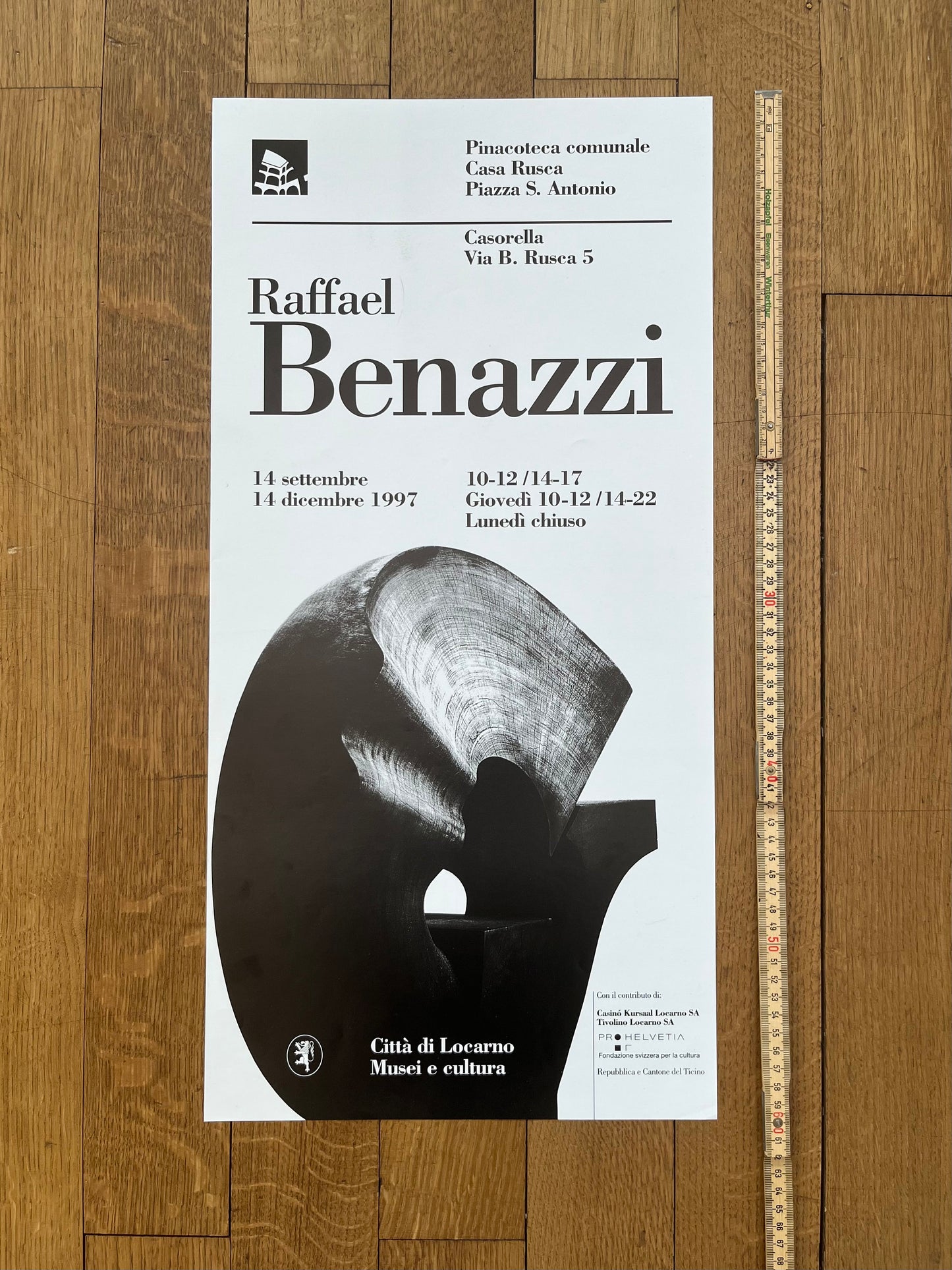 Raffael Benazzi original art poster - 11.7"×23.6" (29.7×60cm)