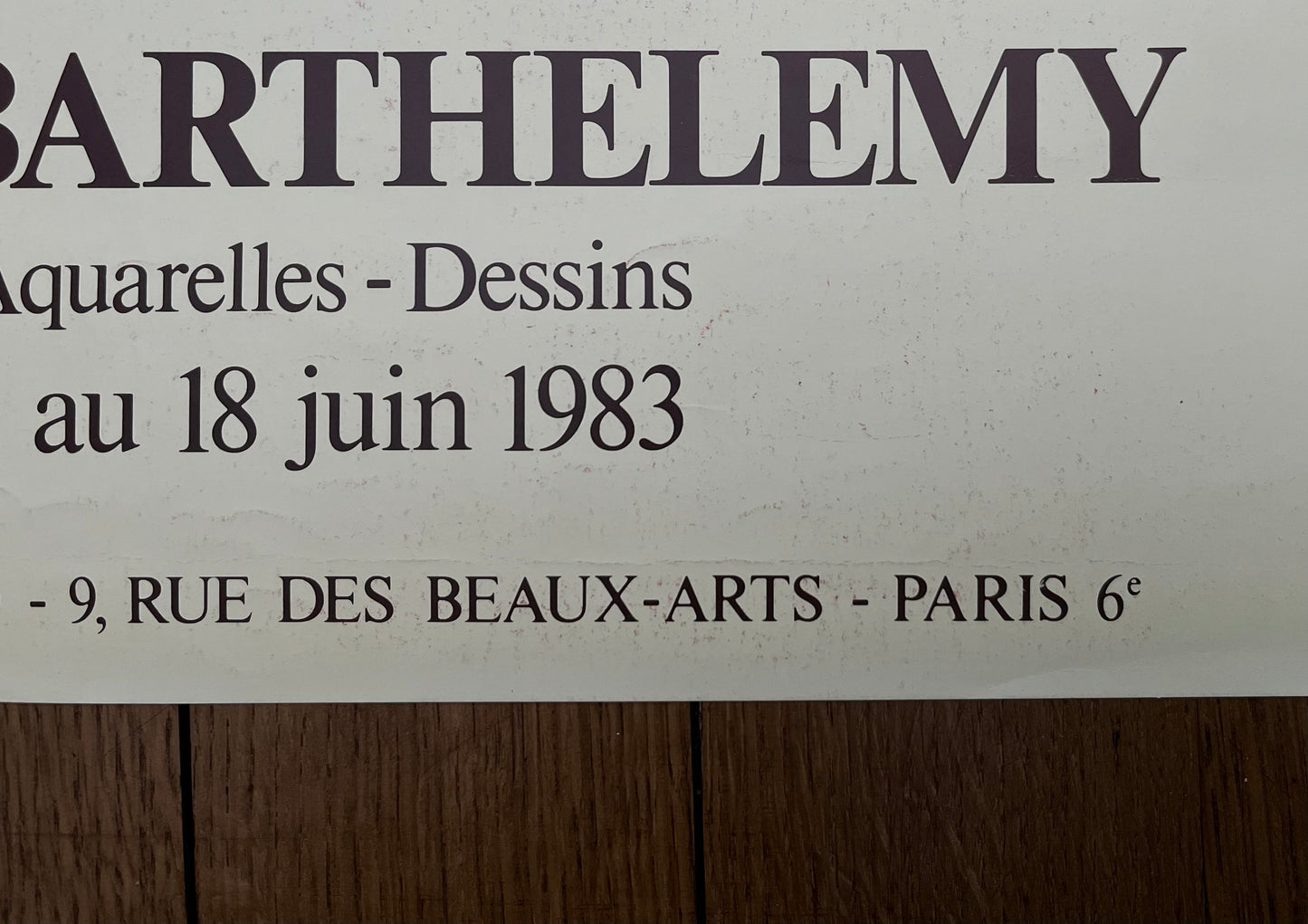 Gerard Barthelemy original art poster - 18.3"×25.4" (46.5×64.5cm)