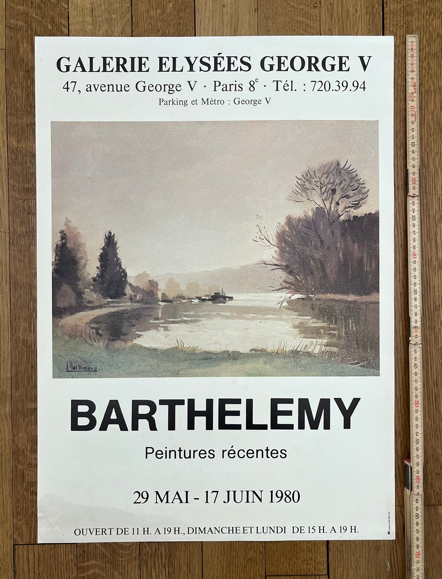 Gerard Barthelemy original art poster - 19.3"×27.2" (49×69cm)