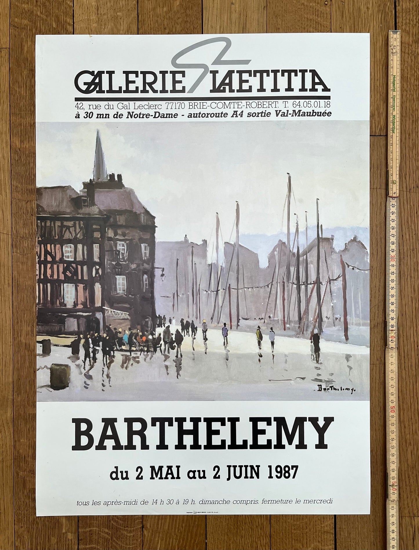 Gerard Barthelemy original art poster - 19.3"×27.2" (49×69cm)