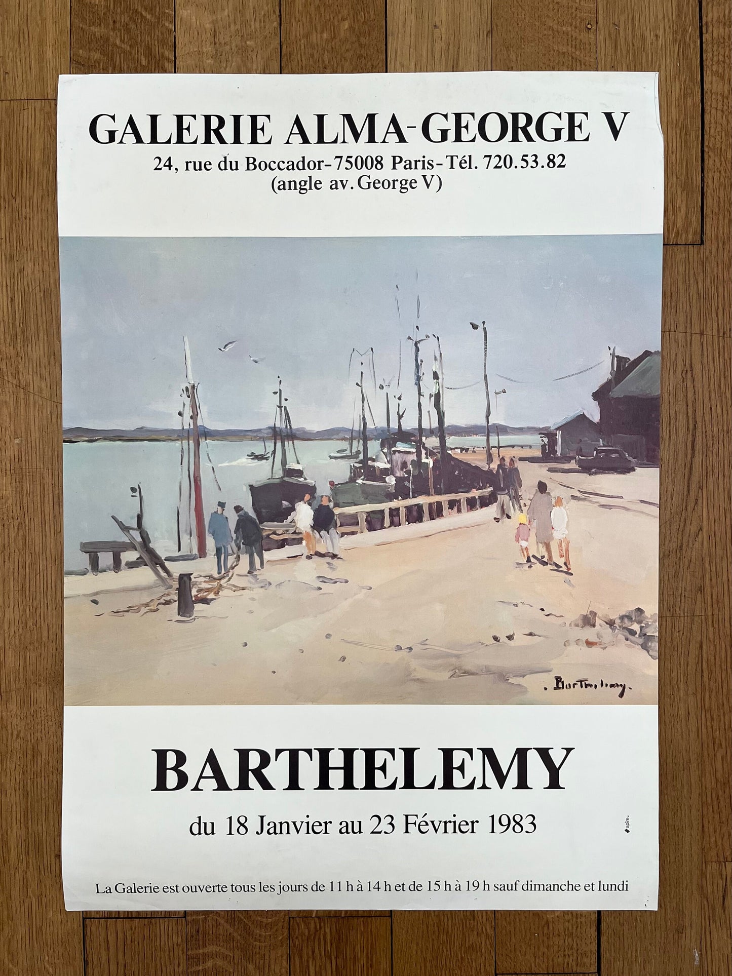 Gerard Barthelemy original art poster - 19.3"×27.2" (49×69cm)