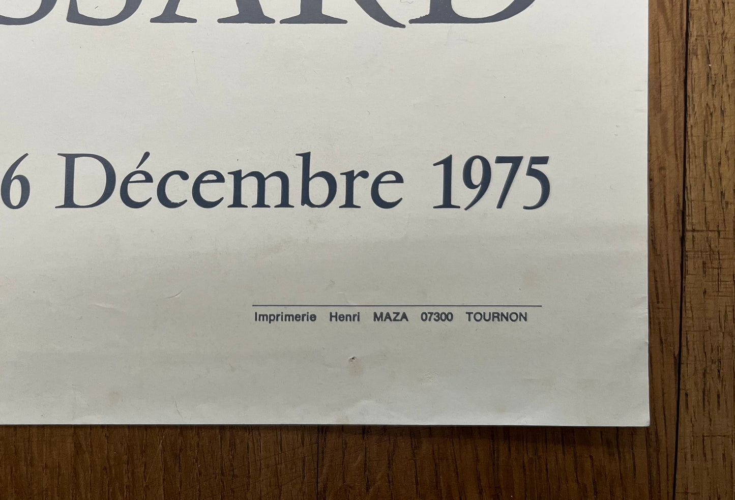 Pierre Bassard original art poster - 15.9"×21.7" (40.5×55cm)
