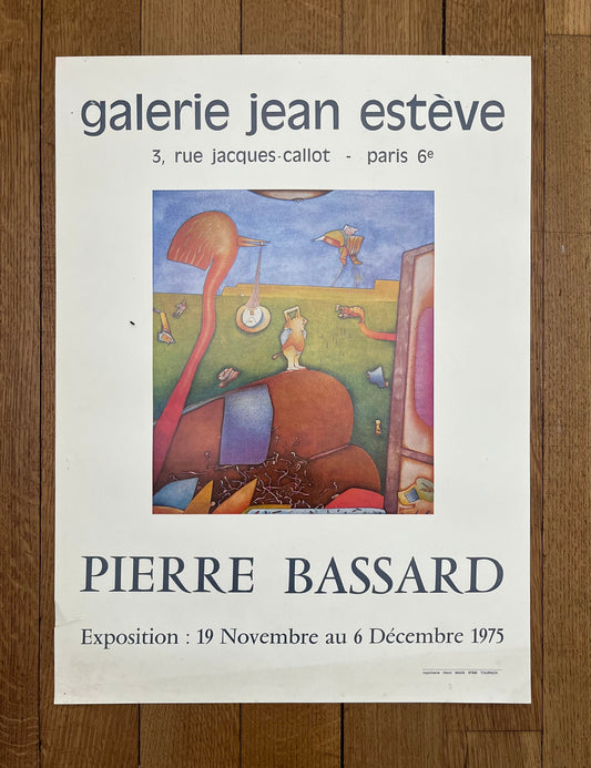 Pierre Bassard original art poster - 15.9"×21.7" (40.5×55cm)