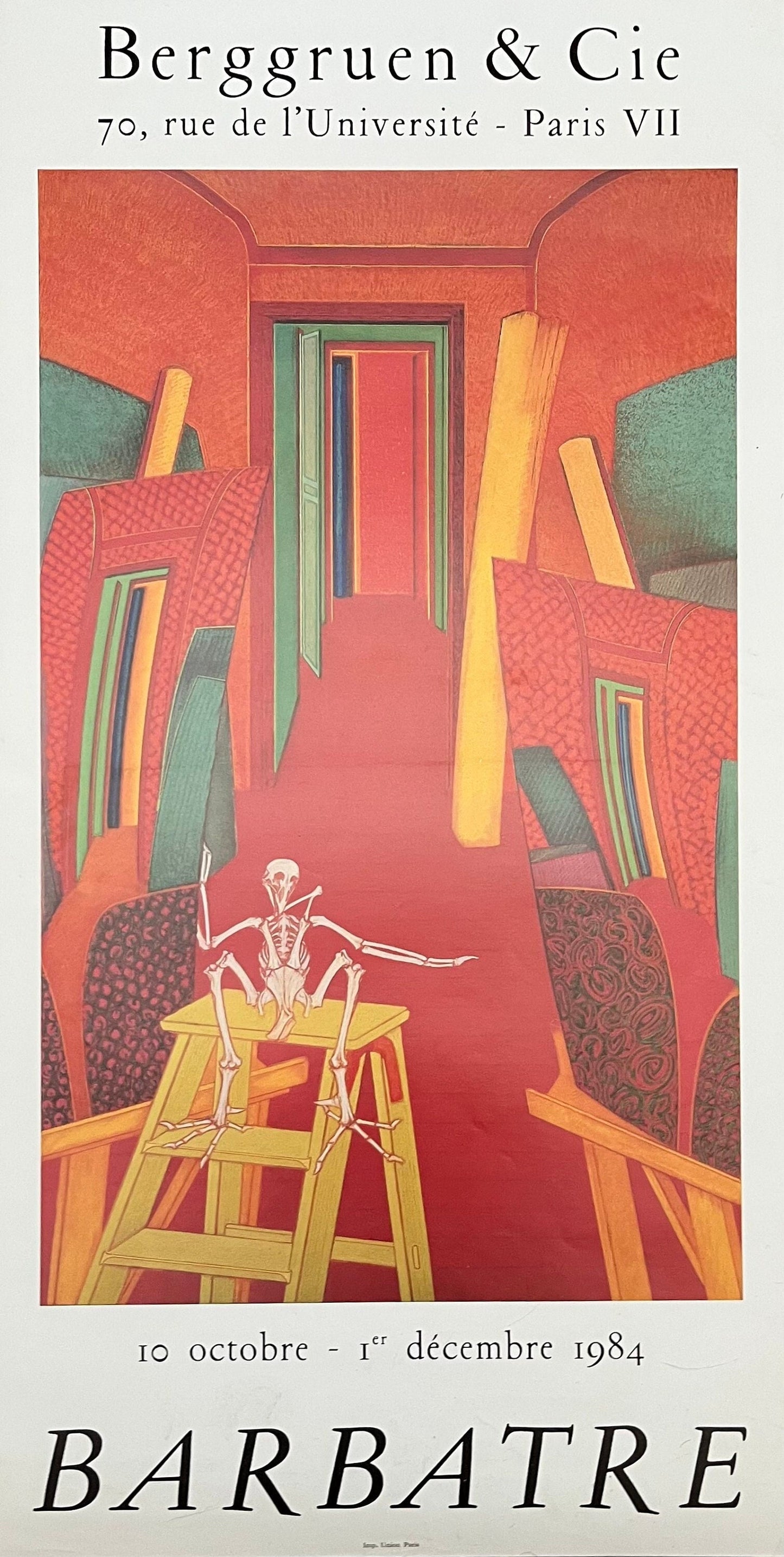 Barbâtre art poster - 12.6"×24.8" (32×63cm)