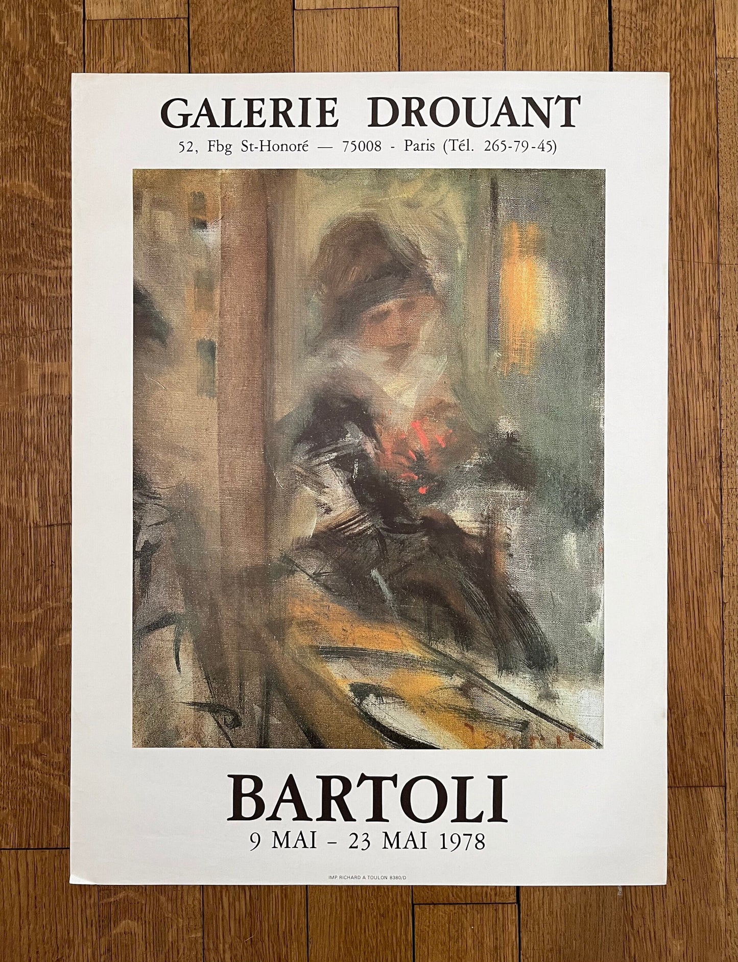 Bartoli original art poster - 19.2"×26.1" (48.7×66.3cm)