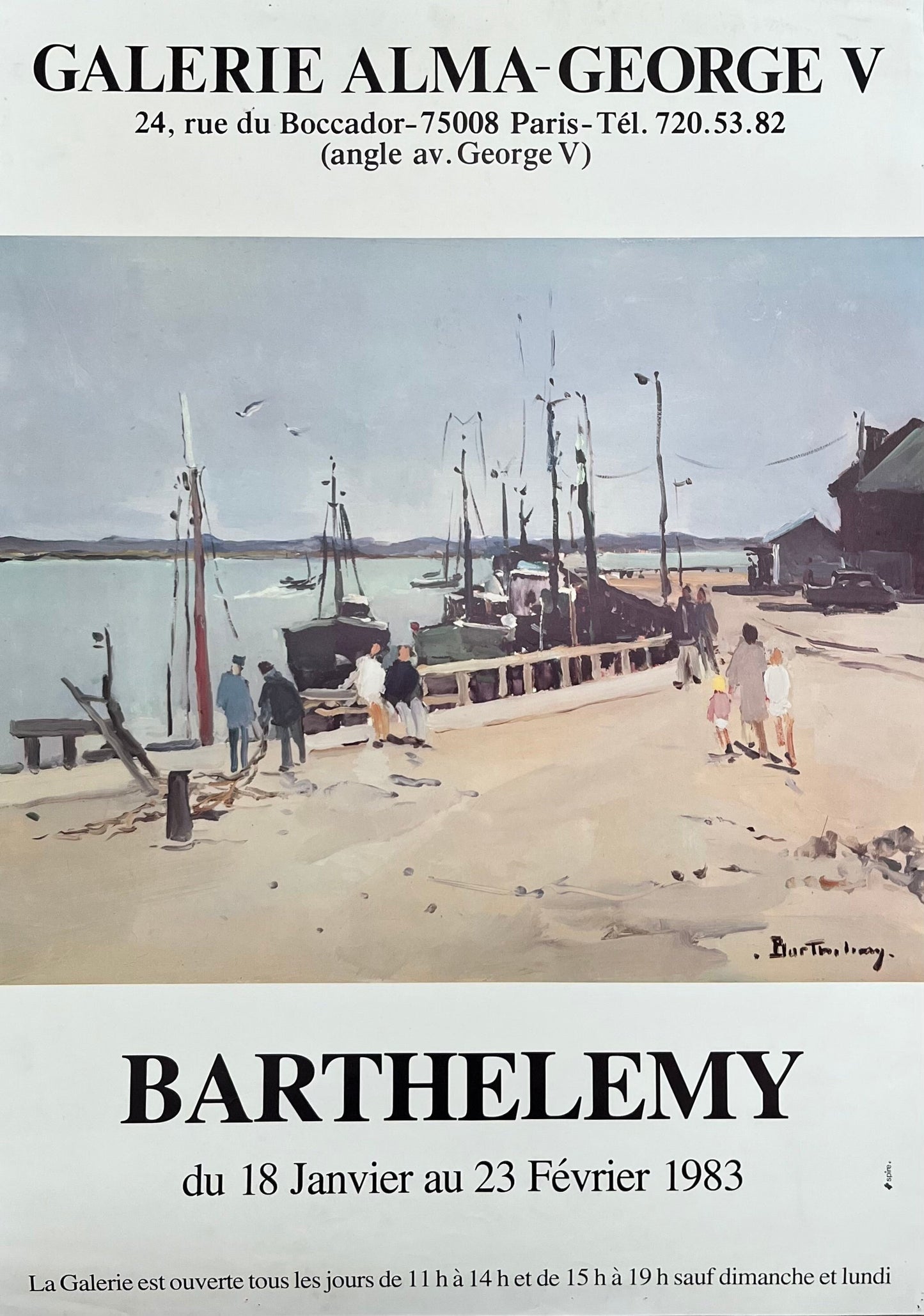 Gerard Barthelemy original art poster - 19.3"×27.2" (49×69cm)