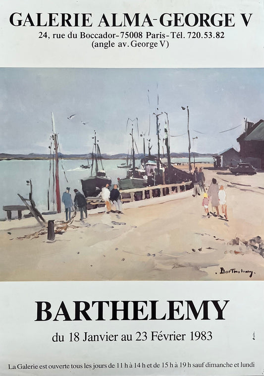 Gerard Barthelemy original art poster - 19.3"×27.2" (49×69cm)