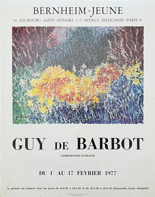 Guy de Barbot original art poster - 17.3"×22.0" (44×56cm)