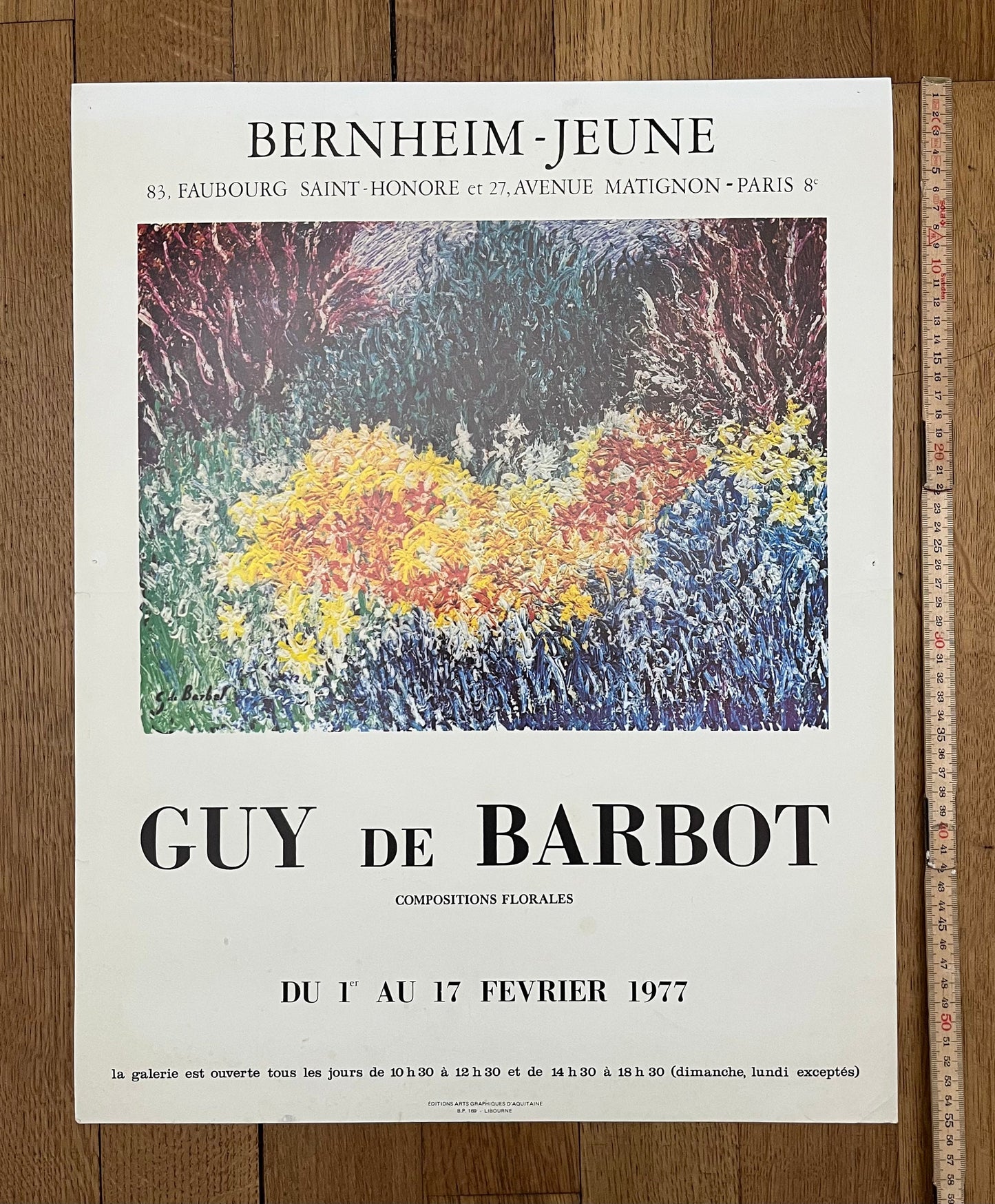 Guy de Barbot original art poster - 17.3"×22.0" (44×56cm)