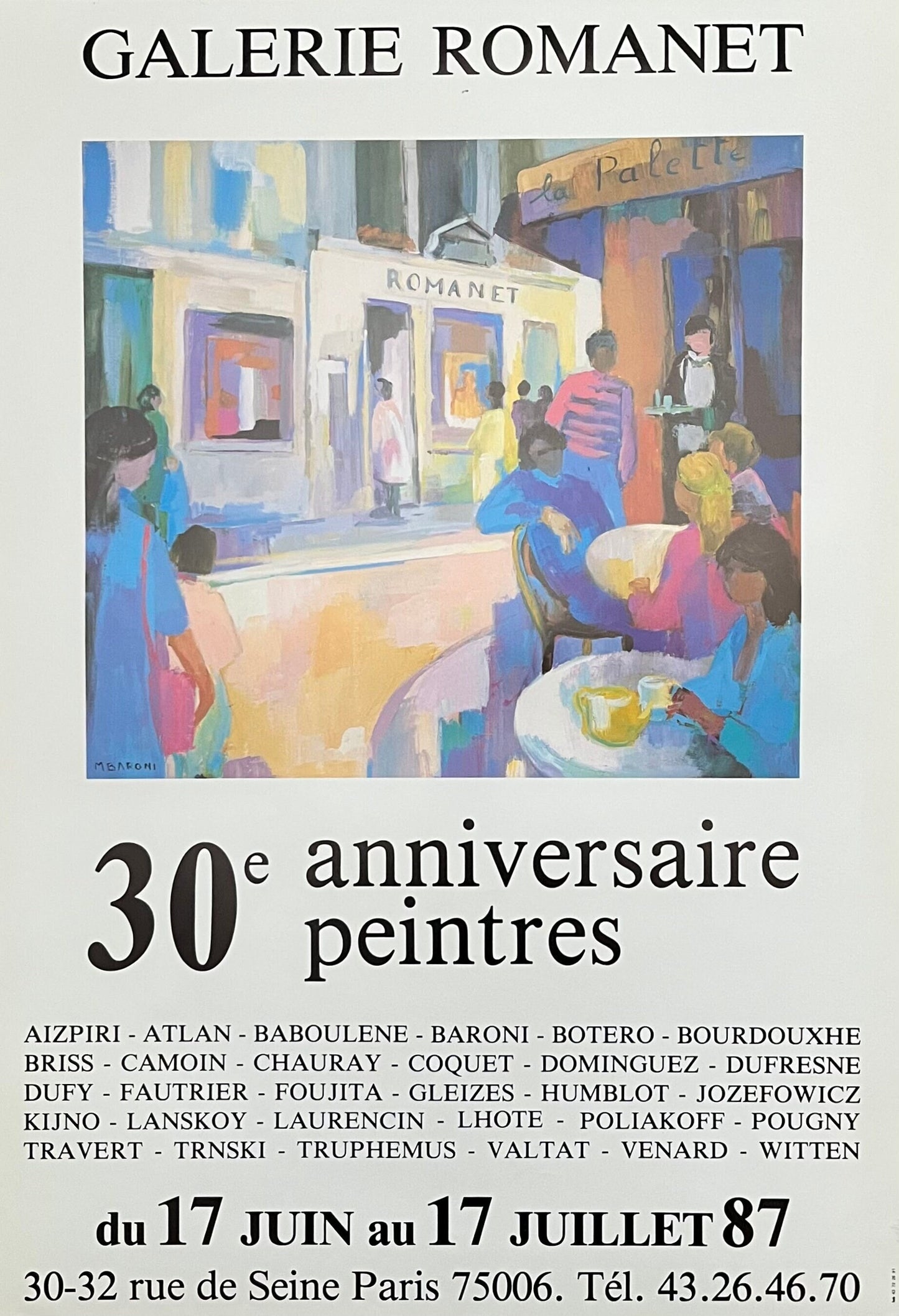 Baroni original art poster - 16.5"×24.2" (42×61.5cm)